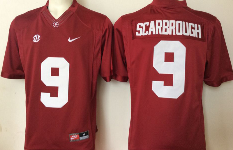 NCAA Youth Alabama Crimson Tide Red #9 SCARBROUGH jerseys->youth ncaa jersey->Youth Jersey